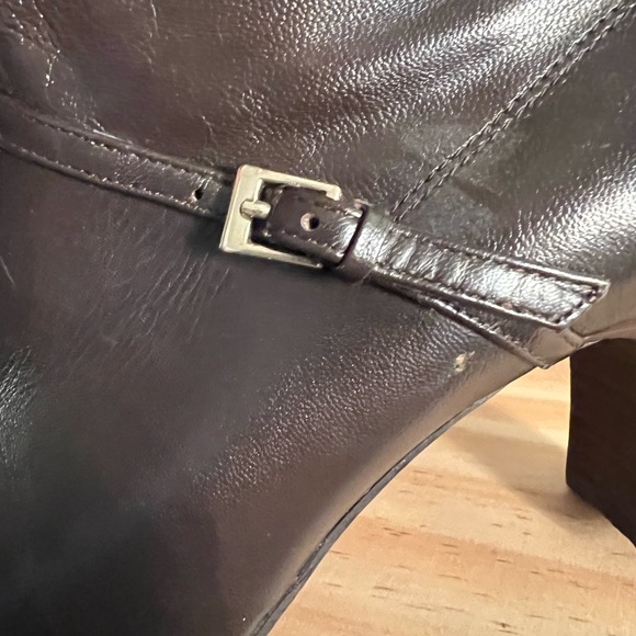 Dark brown leather boots size 6.5 - Picture 9 of 10